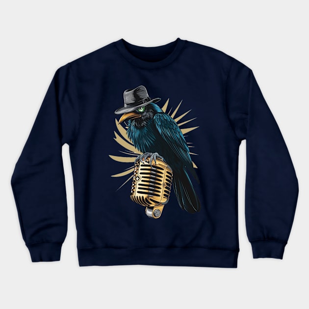 This Just In - Corvid News Crewneck Sweatshirt by INLE Designs